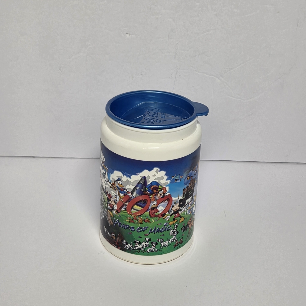 Disney 100 Years‎ Hot Cold Thermal Mug with Blue Lid